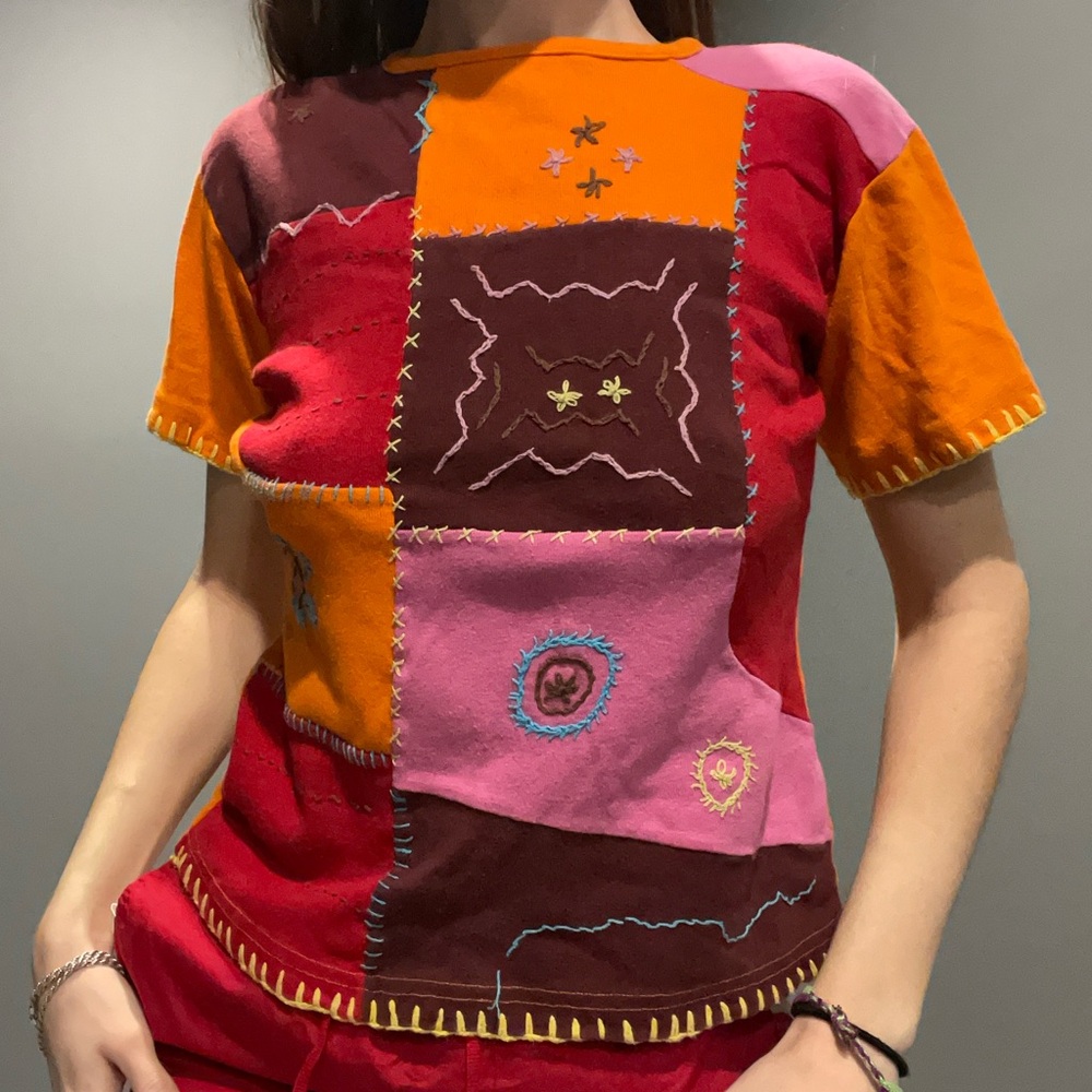 Vintage Patchwork Tee - image 1